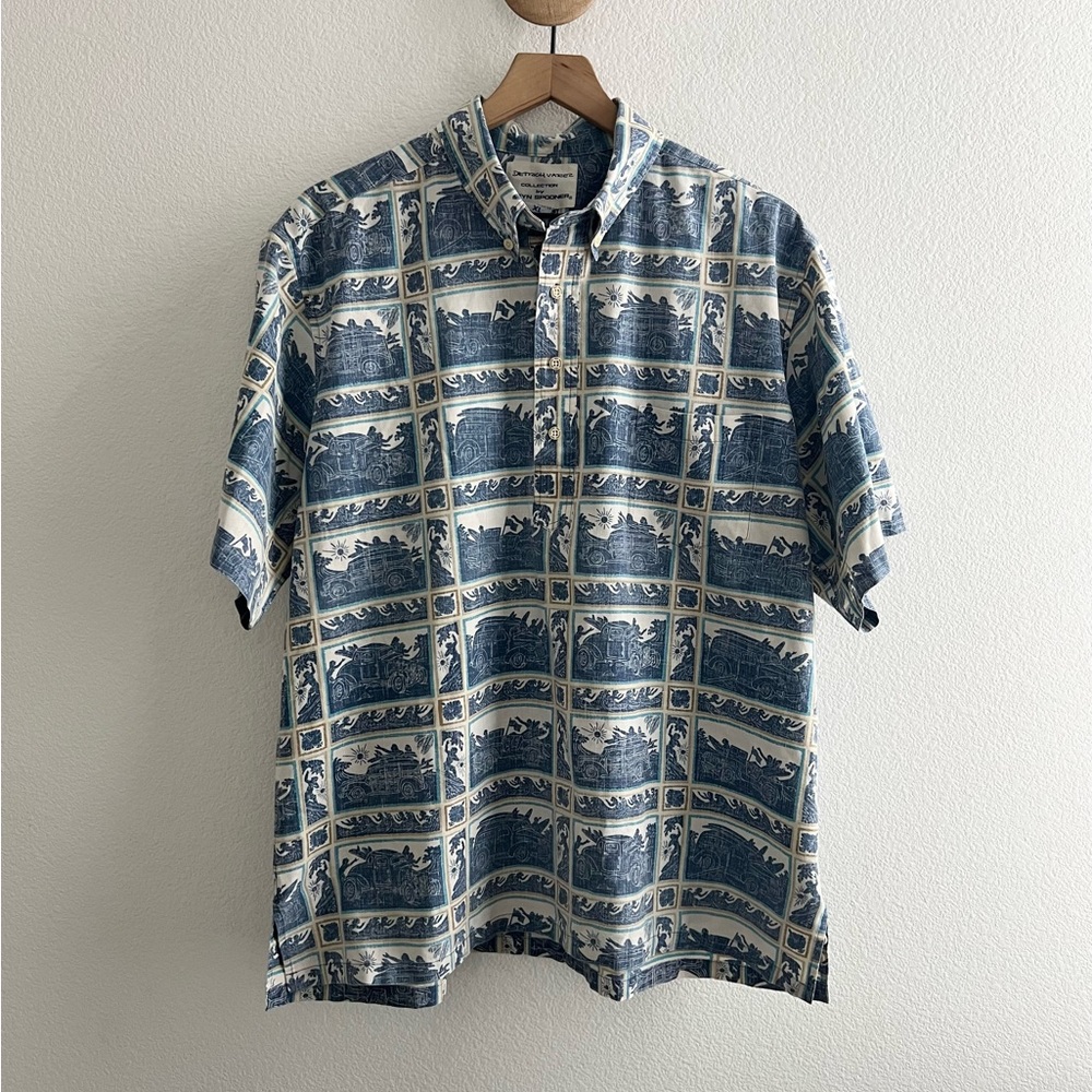 Reyn Spooner Dietrich Varez Hawaiian Shirt *missing 1 button*